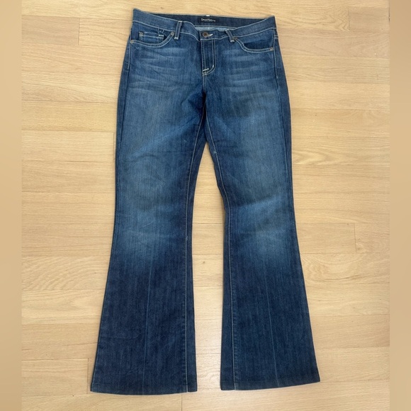 David Kahn Denim - Vintage David Kahn Jeanswear Flare Jeans – Dark Wash Stretch Denim – Size 29